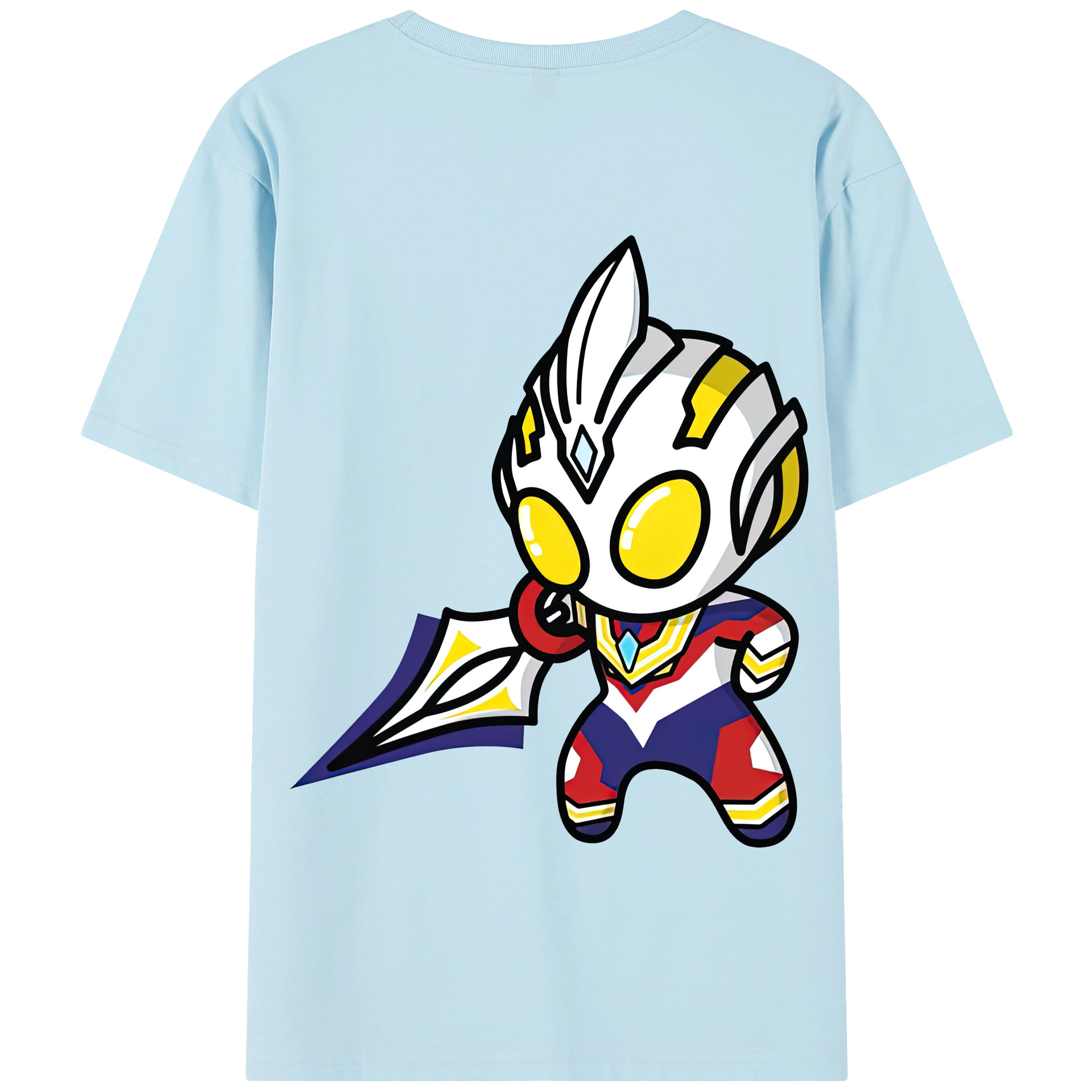 （画像用） ウルトラマン Ultraman 綿100％半袖Tシャツ（背面プリント）